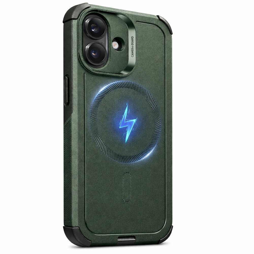 iPhone 17 Cyber Tough Mag Safe Case Olive Green 7X Military Protection